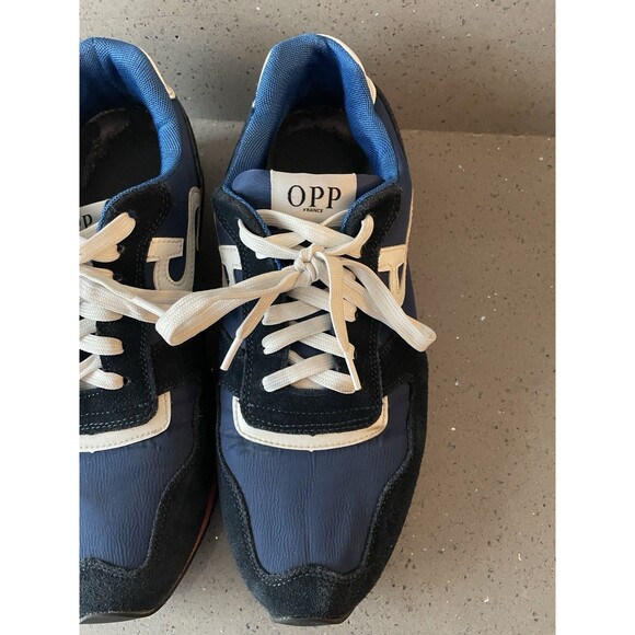 OPP 0S173168 French Navy Blue Orange Sneakers Men Size 10.5 main image 15
